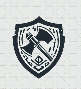 Wikingeraxt und Schild